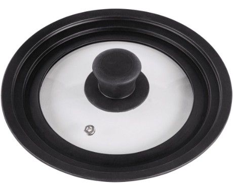 Xavax 00111544, Rund, Sort, Transparent, Glas, Silikone, Sort, 20 cm, 55 mm