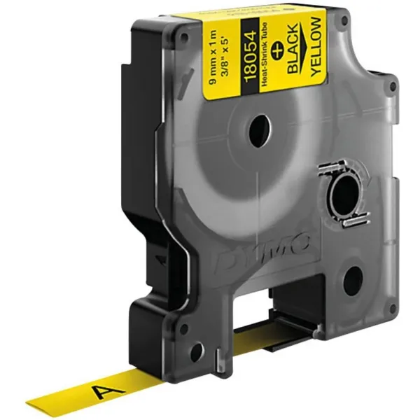 Labeltape DYMO Rhino 24 mm x 1.5m shrink tube black/yellow | Skrivare - Andra kontorsmaskiner - Labelskrivare | GameStuff