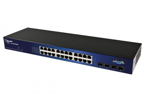 Allnet 127211, Nicht Verwaltbar, L2, Gigabit Ethernet (10/100/1000), Standmontage, 19U, Wandmontage