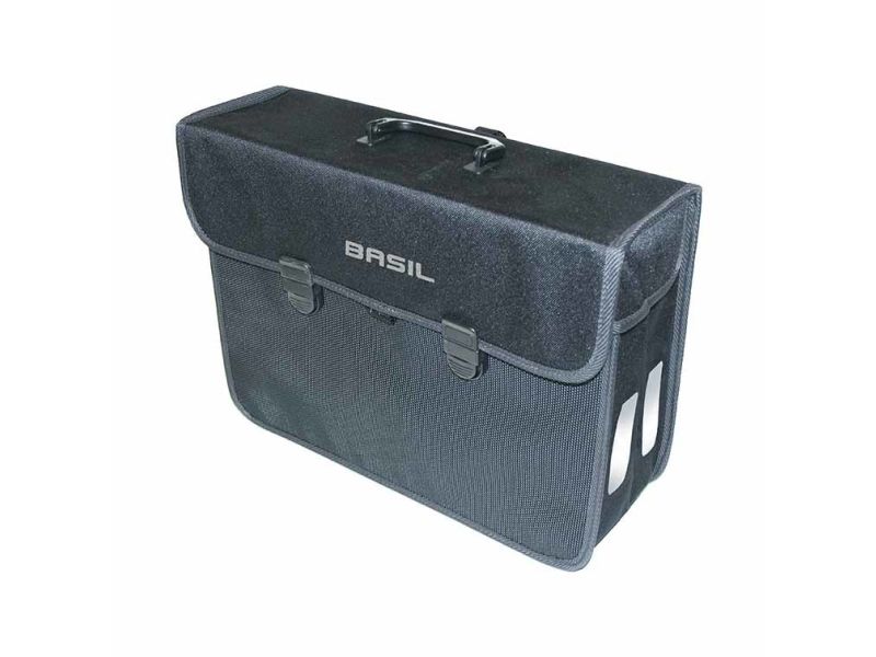 Basil Malaga XL, Bagside, Cykeltaske, Polyester, Sort, 17 L, 5 kg