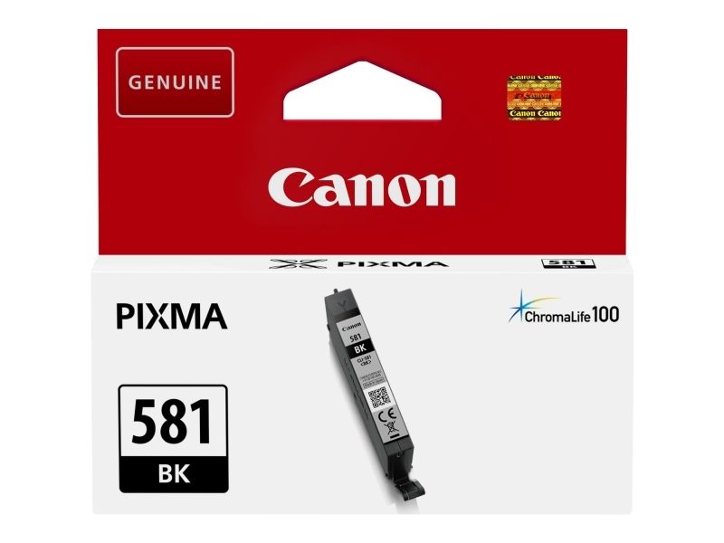 Canon Cli-581Bk - 5.6 Ml - Sort - Original - Blækbeholder - For Pixma Ts6251, Ts6350, Ts6351, Ts705, Ts8252, Ts8350, Ts8351, Ts8352, Ts9550, Ts9551