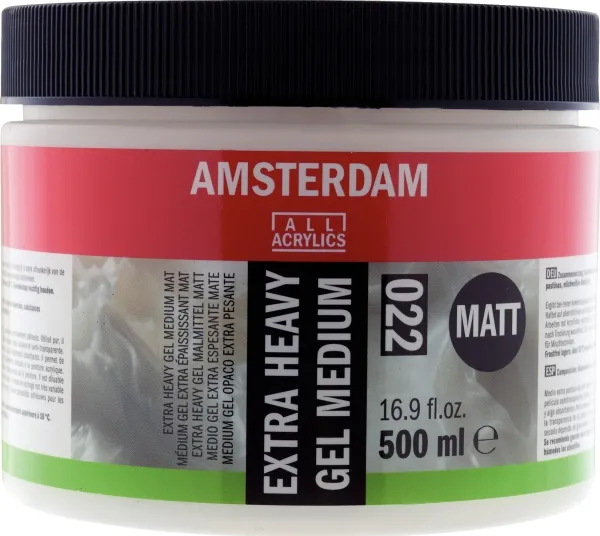 Amsterdam Extra heavy gel medium matt 022 jar | Skola & Hobby - Konstmaterial - Tillsatser | GameStuff