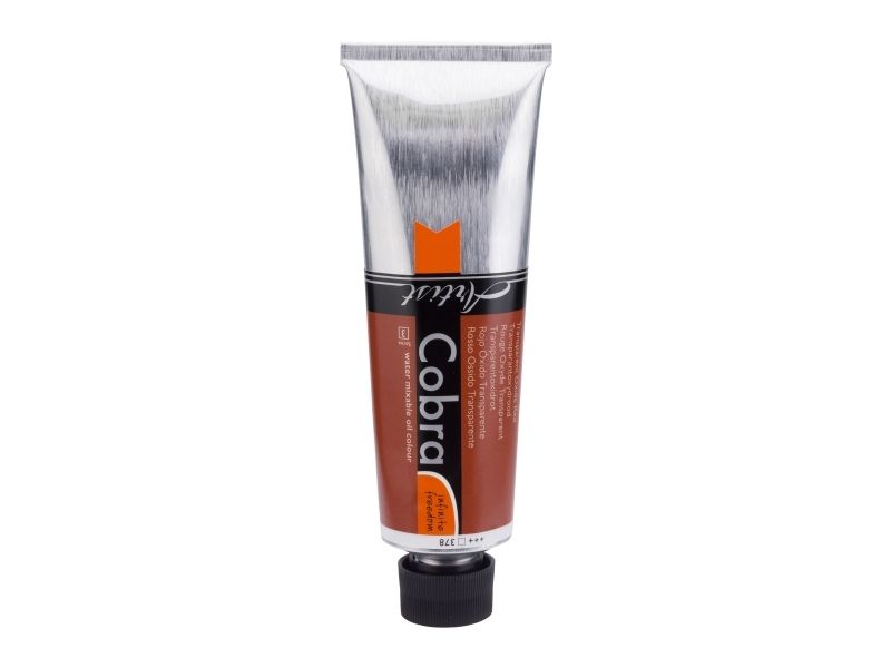 Cobra Artist Water Mixable Oil Colour Tube 150 ml Transparent Oxide Red 378