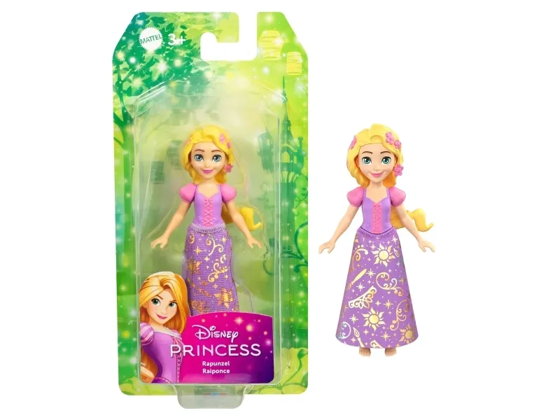 Disney Princess Rapunzel Core Small Doll, Minidukke, Hunstik, 3 År, Dreng/Pige, 95,4 mm, 50 g