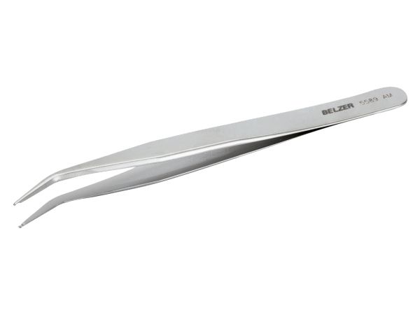Bahco Silber Pinzette, Smd-Pinzette Mit Profilierter Spitze Und 30°-Biegung, Sm115-Sa, 120 Mm - Image 3