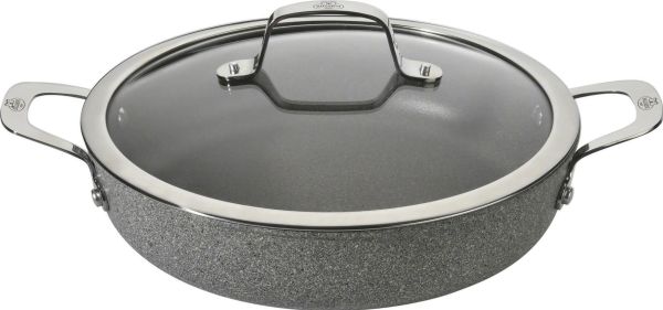 BALLARINI 75002-810-0, Rund, Serving pan, Grå, Granit/Titanium, Aluminium, Glas