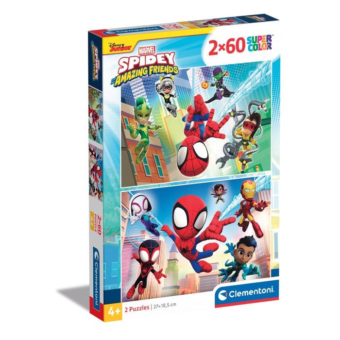 Puslespil Spidey And His Amazing Friends, 2X60 Brikker