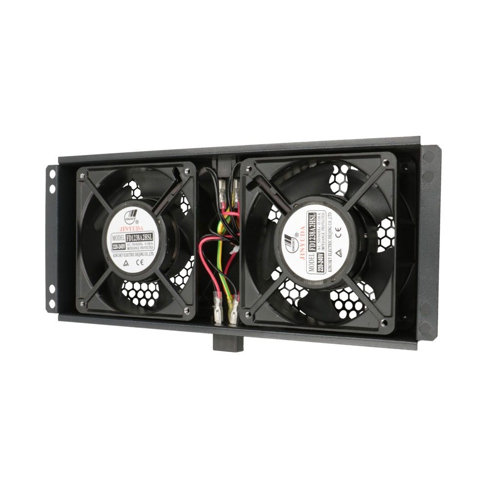 Extralink Ex.19102 Tagventilator 2 Blæsere Med Termostatkabel, Sort