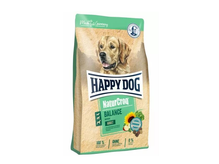 Happy Dog Naturcroq Balance, Adult, Jede Rasse, Spinat, 15 Kg
