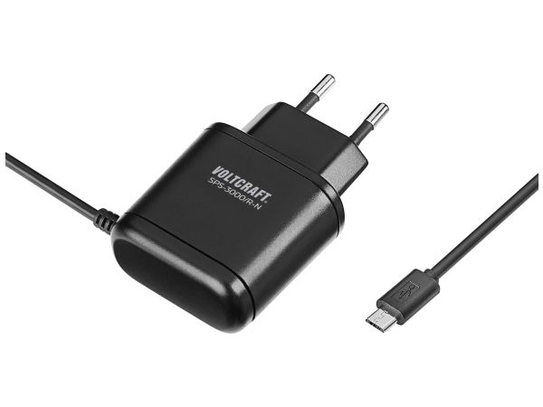 Voltcraft Sps-3000/R-N Steckernetzteil, Konstantspannung Geeignet Für: Raspberry Pi Ausgangsstrom Max. 3 A 1 X Raspberry Pi Geeignet