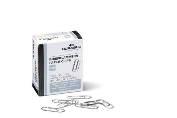 Durable Büroklammer Spitze Form 32Mm Metall Verzinkt 100 St./Pack. - Image 3