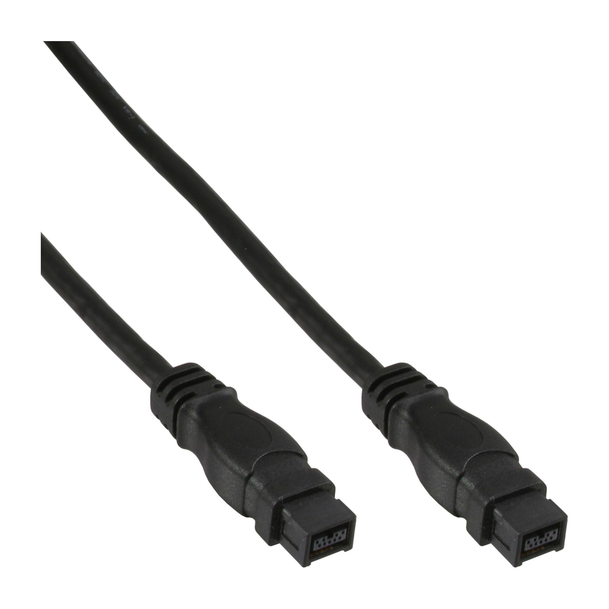 InLine FireWire M-M 1.8m, Sort, 1,8 m, 9-p, 9-p, Hanstik/Hanstik, 1 stk