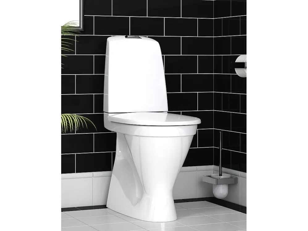 Gustavsberg Nautic Toilet 1546 Høj model. S- lås. Hygienic Flush