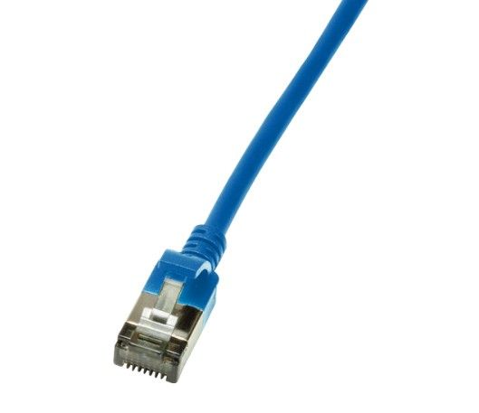 LogiLink Slim U/FTP, 3 m, Cat6a, U/FTP (STP), RJ-45, RJ-45, Blå