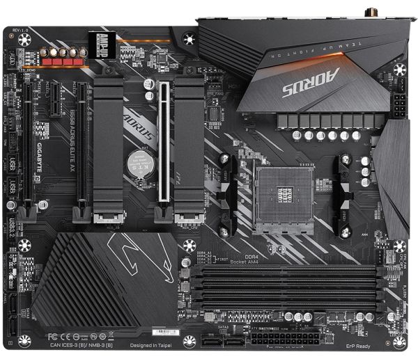Gigabyte B550 Aorus Elite Ax V2, Amd, Stik Am4, Amd Ryzen 3000 Series, Amd Ryzen 4000 Series, Amd Ryzen 5000 Series, Stik Am4, Ddr4-Sdram, 128 Gb