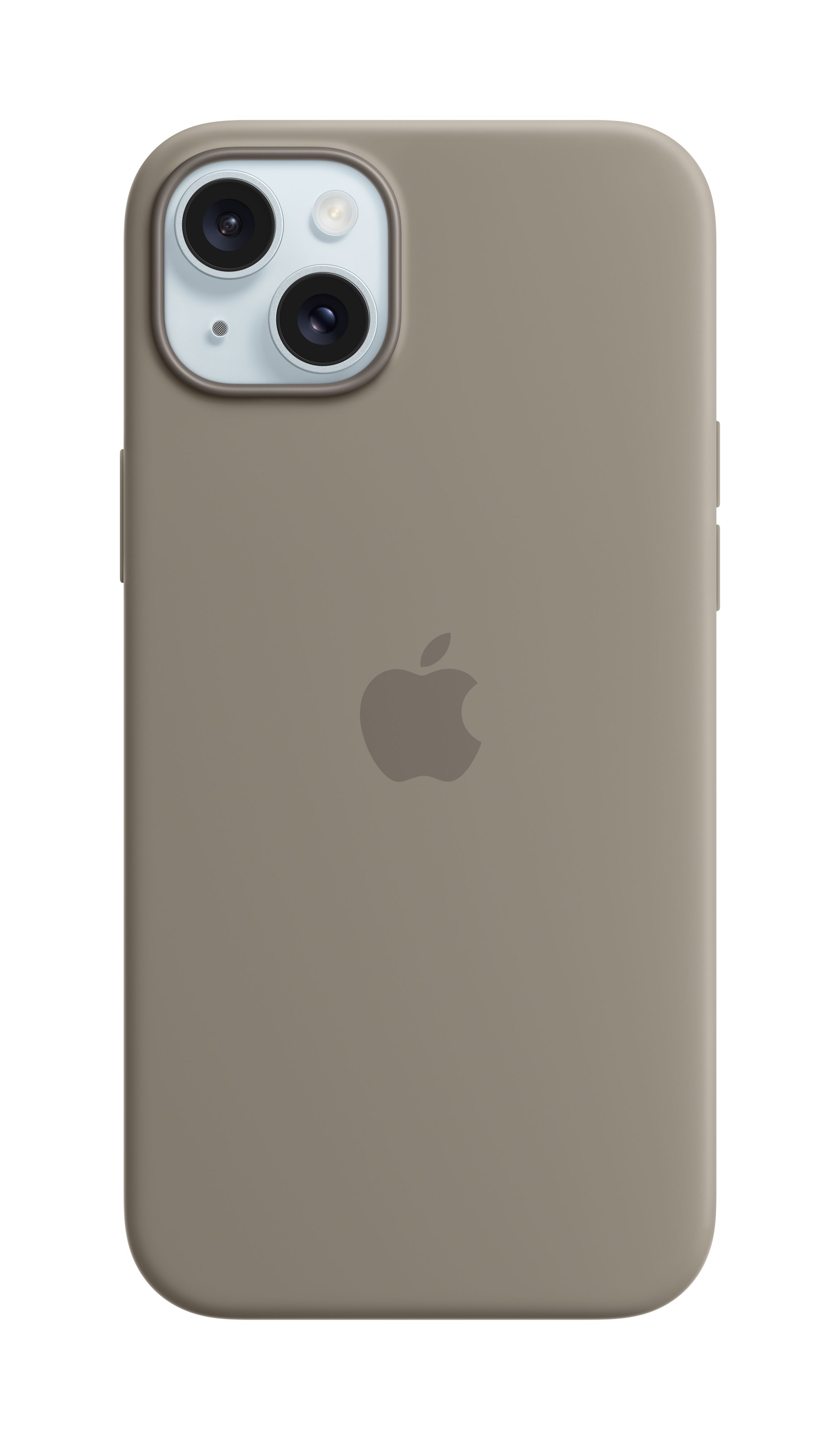 Apple Silikone-Etui Med Magsafe Til Iphone 15 Plus – Ler, Cover, Apple, Iphone 15 Plus, 17 Cm (6.7"), Gråbrun