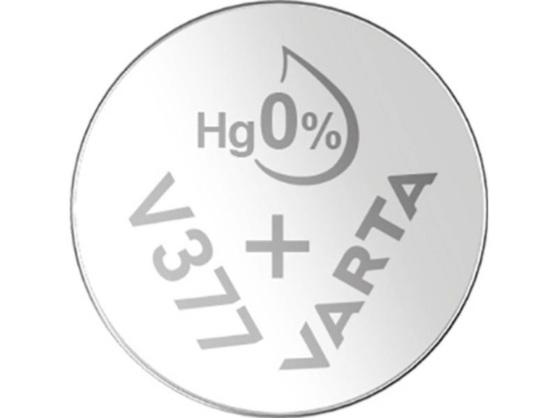 Varta -V377, Einwegbatterie, Sr66, Siler-Oxid (S), 1,55 V, 1 Stück(E), 27 Mah