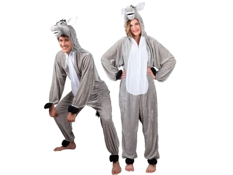 Boland 88010, Maskenkostüm, Erwachsener, Unisex, Tier, Tier, Grau, Weiß