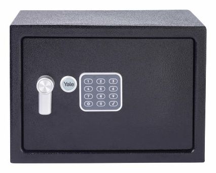 Yale YEC/250/DB2, Bærbar pengeskab, Sort, Elektronisk, Nøgle, 16,3 L, Stål, Gulv/væg