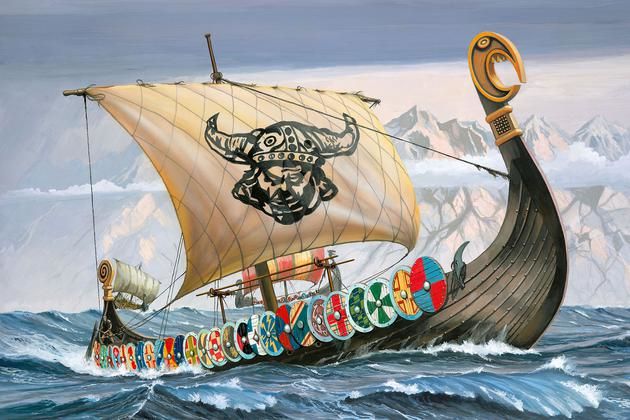 Revell Viking Ship, Modell Eines Segelschiffs, Montagesatz, 1:50, Viking Ship, Vor-Mittelstufe, 131 Stück(E)
