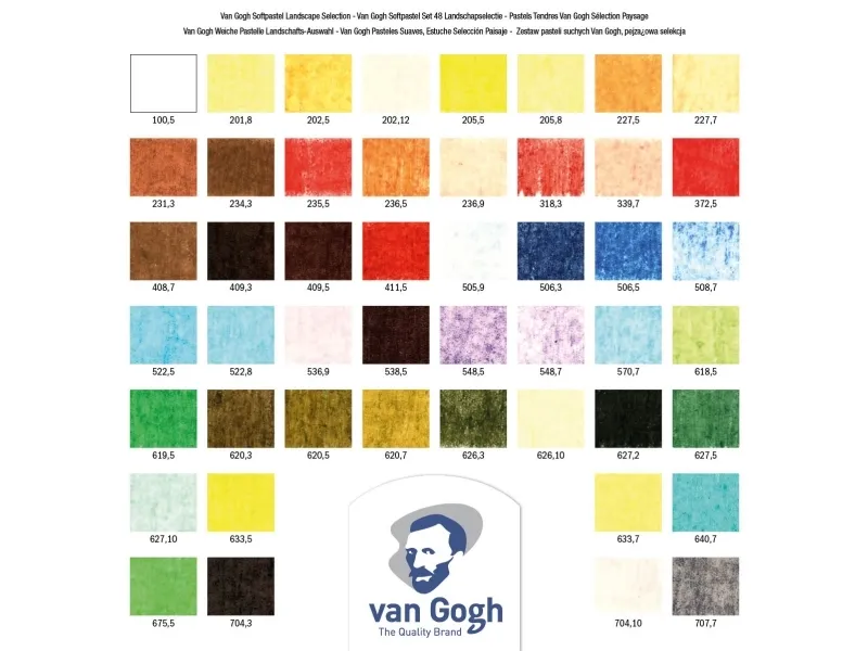 Van Gogh Soft pastel landscape selection set 48 colours | Skola & Hobby - Konstmaterial - Pastell färger | GameStuff