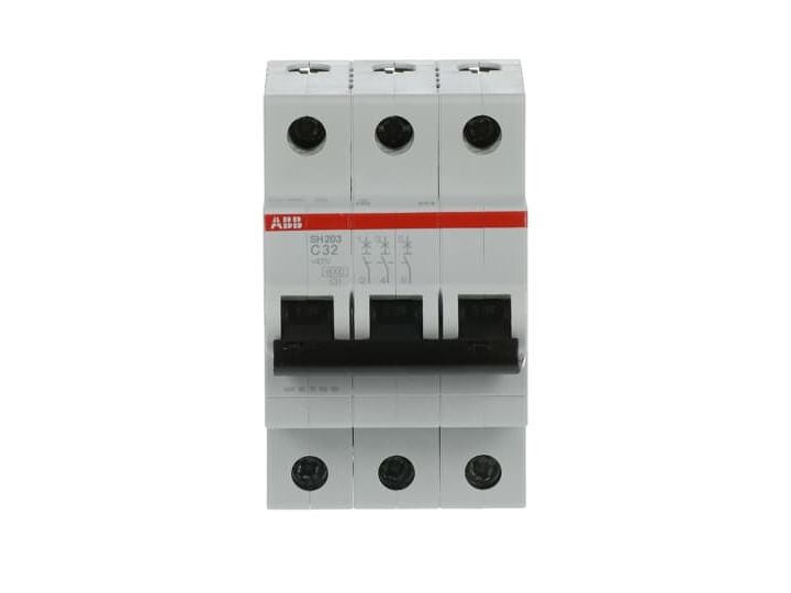 2CDS213001R0324 ABB SH203-C32 MCB 3P 32A C Curve 6kA DIN Rail - Image 3