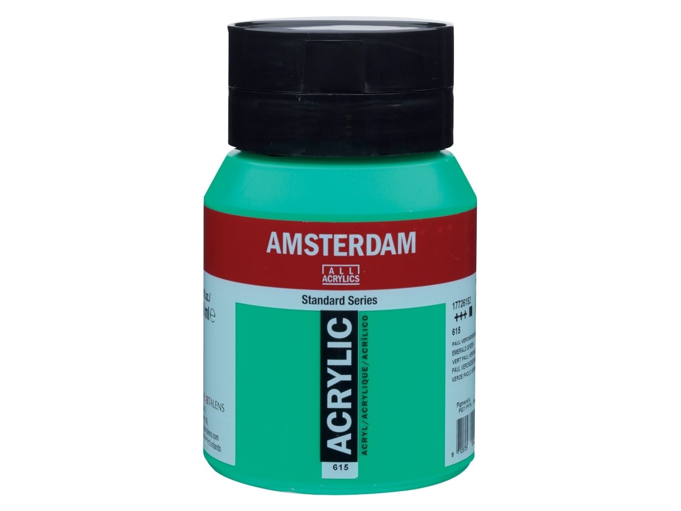 Amsterdam Standard Series akryylipurkki 500 ml Smaragdinvihreä 615
