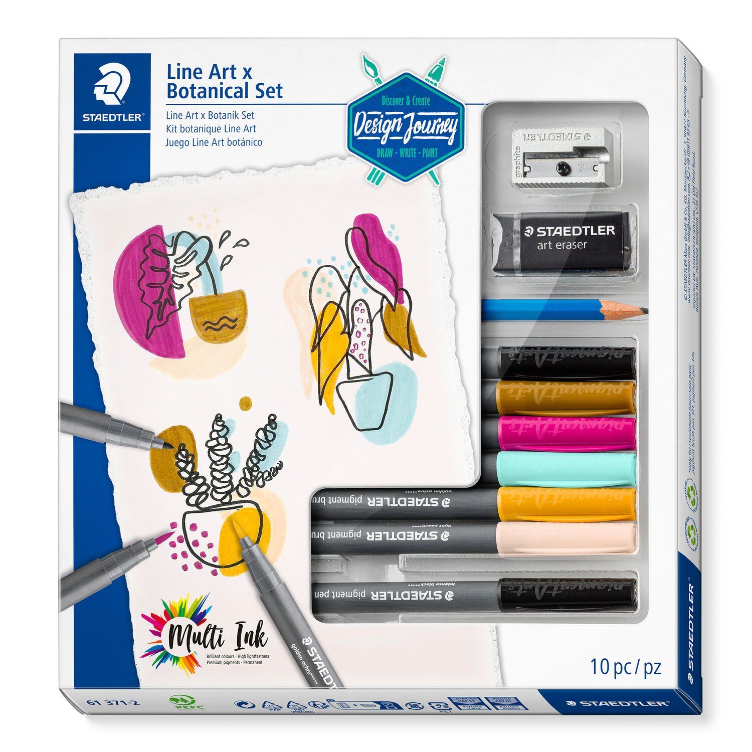 Staedtler Lineart &Amp Botanik Set, 10 Stück, Box