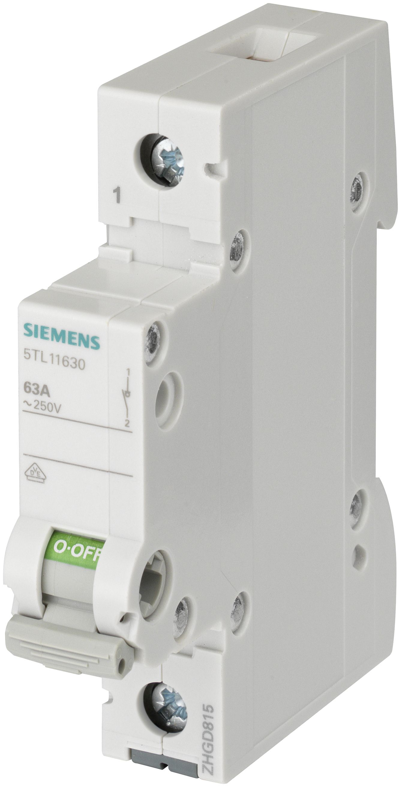 Afbryder Grå 32 A 1 X Sluttekontakt Siemens 5Tl11320