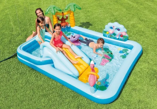 Intex Jungleeventyr Legepool 244x198x71 cm | Trädgården - Pools & Vatten spel - Pools & bassäng | GameStuff