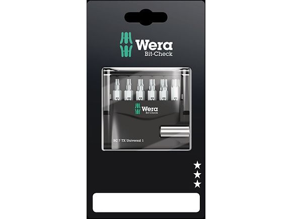 Wera 05073404001, 7 Stück(E), Torx, T10, T15, T20, T25, T30, T40, Ce, 175 Mm, 15 Mm