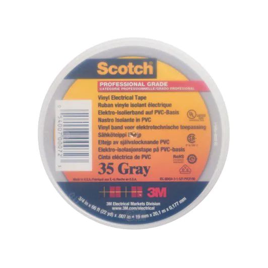 3M 7100239019, 1 stk, Grå, PVC, 600 V, Blister, 20 m