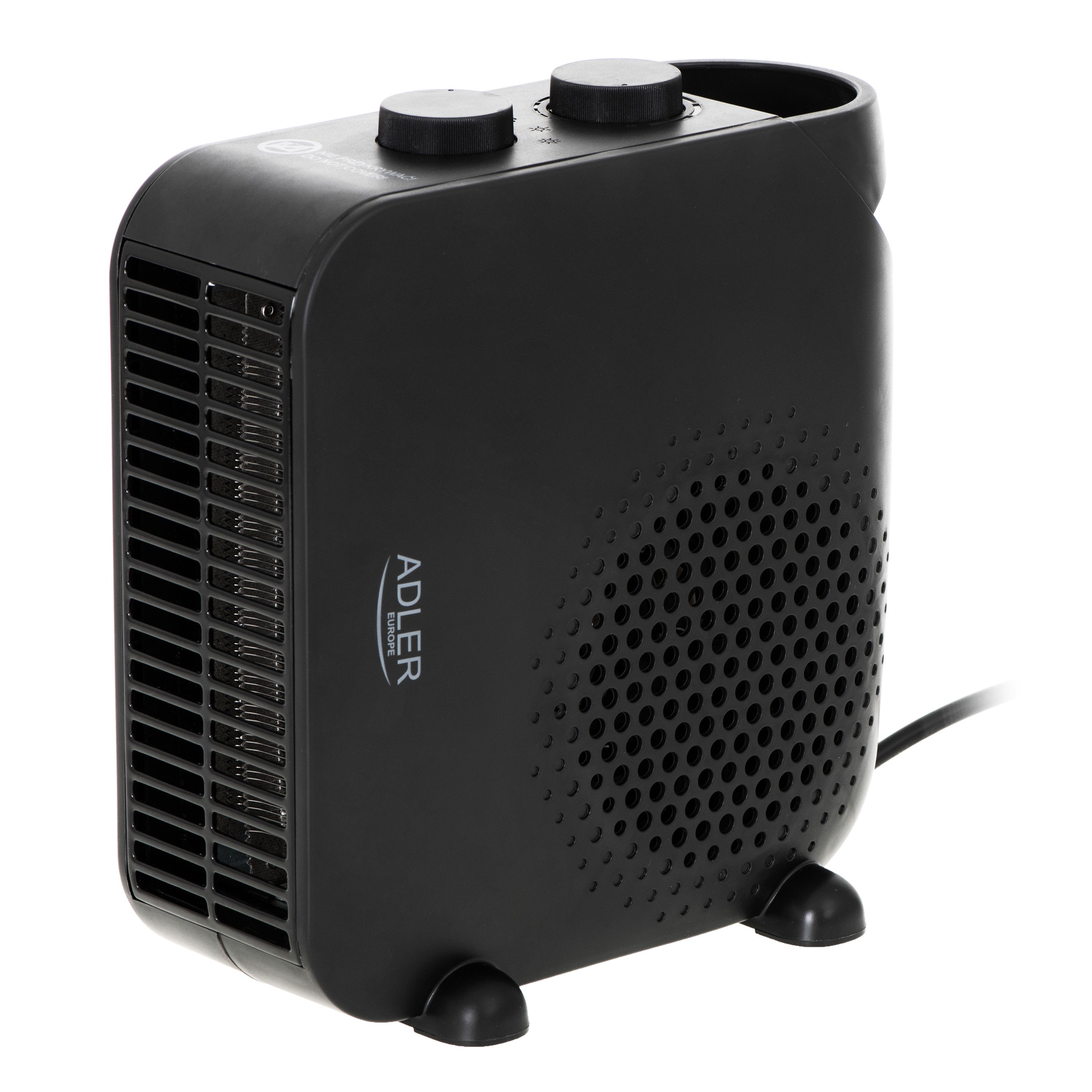 Adler AD 7725B värmefläkt 2000 W, 2 värmelägen, svart