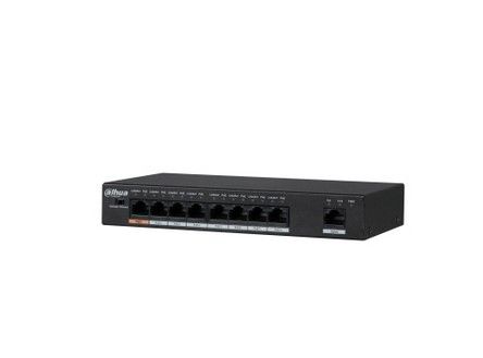 Dahua Technology Pfs3009-8Et-96, Ikke Administreret, L2, Fast Ethernet (10/100), Strøm Over Ethernet (Poe)