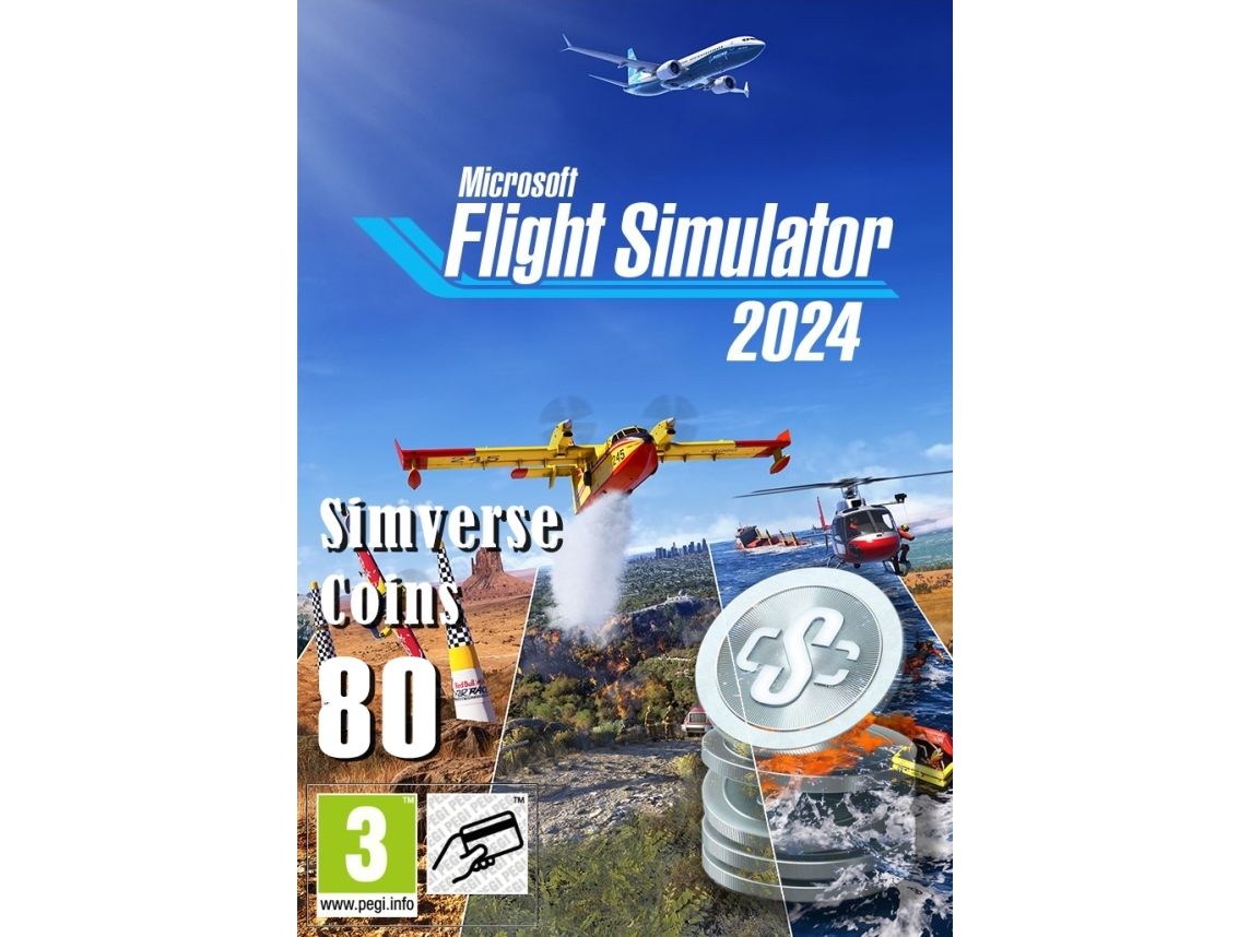 Microsoft Flight Simulator 2024 - 80 Simverse-mønter, Xbox Series S, Storbritannien