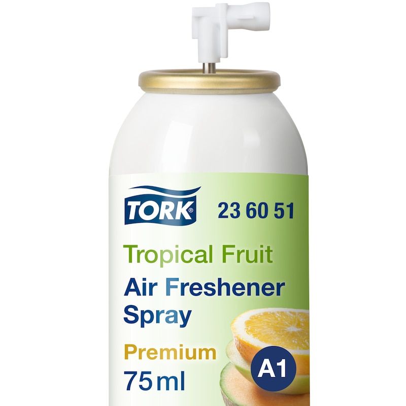 Luftfräschare Tork Airfresh A1 Premium spray, Tropisk frukt - (12 st/kartong) | Bostäder - Inredning - Doft för hemmet | GameStuff
