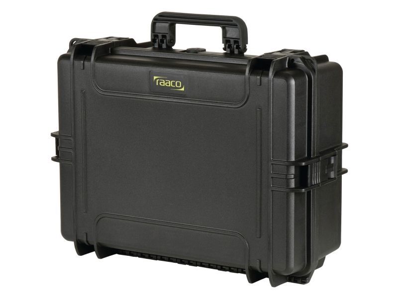 raaco FlightCase 5, Svart, Polypropylen (PP), Dammresistent, Kemikaliet&aring;lig, Vattent&auml;t, Kylt&aring;lig, 555 mm, 428 mm, 211 mm