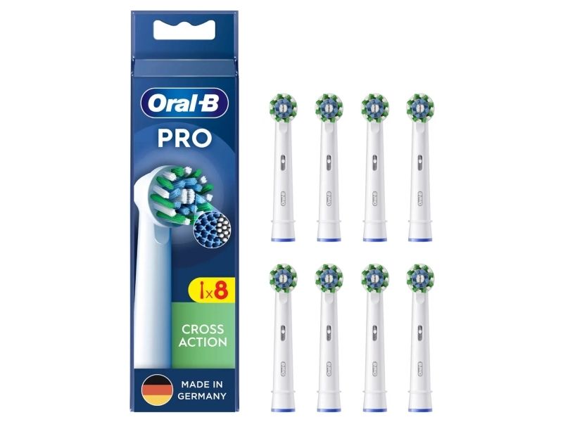 Oral-B Crossaction , 8 Stk, Hvid, 3 Måned(Er), Oral-B, Kasse