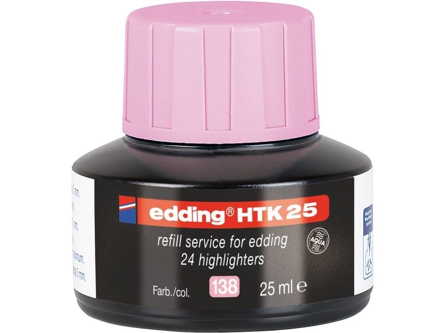 Edding HTK 25 Nachfülltinte - Pastellrosa - 25 ml - Image 4