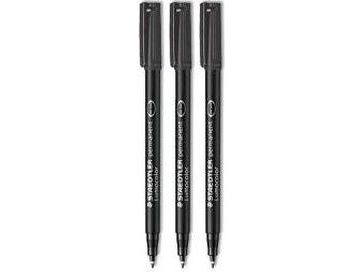 STAEDTLER Lumocolor 317 - Markør - permanent - svart - 1 mm - medium