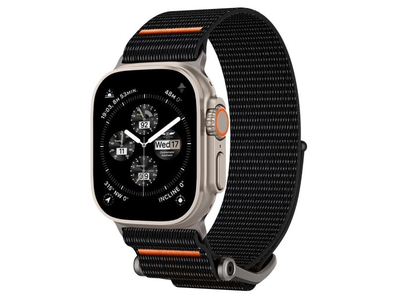 Spigen Amp05981, Band, Smartwatch, Sort, Apple, Apple Watch Ultra 1 / 2 (49Mm) Apple Watch Series 9 / 8 / 7 (45Mm) Apple Watch Series Se 2 / Se /...,
