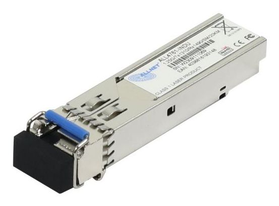 Allnet Switch Modul All4761-Indu Sfp(Mini-Gbic), 1000Mbit, Wdm(Bidi)/Lc, Tx1310nm/Rx1490nm, 9U, 20Km, Industrial -40/+85 Grad,