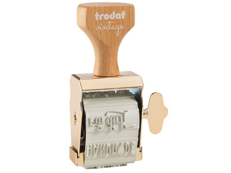 Trodat 158076, Rektangulær, Guld, Træ, 150 mm, 450 mm