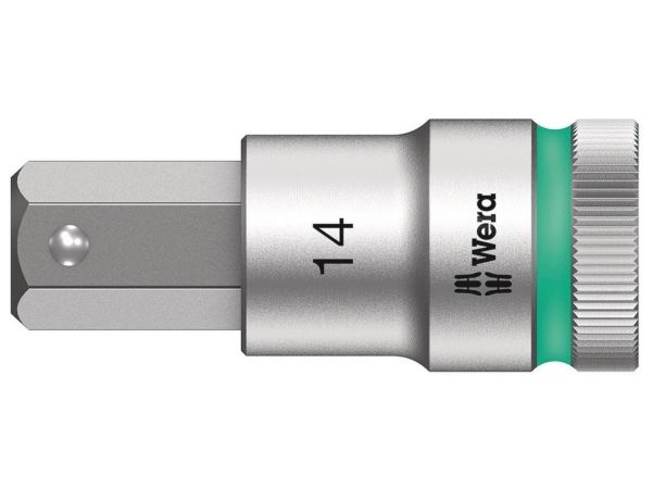 Wera 05003827001, Sokkel, 1/2, Metric, 1 hoved(er), 14 mm, Krom-vanadium-stål