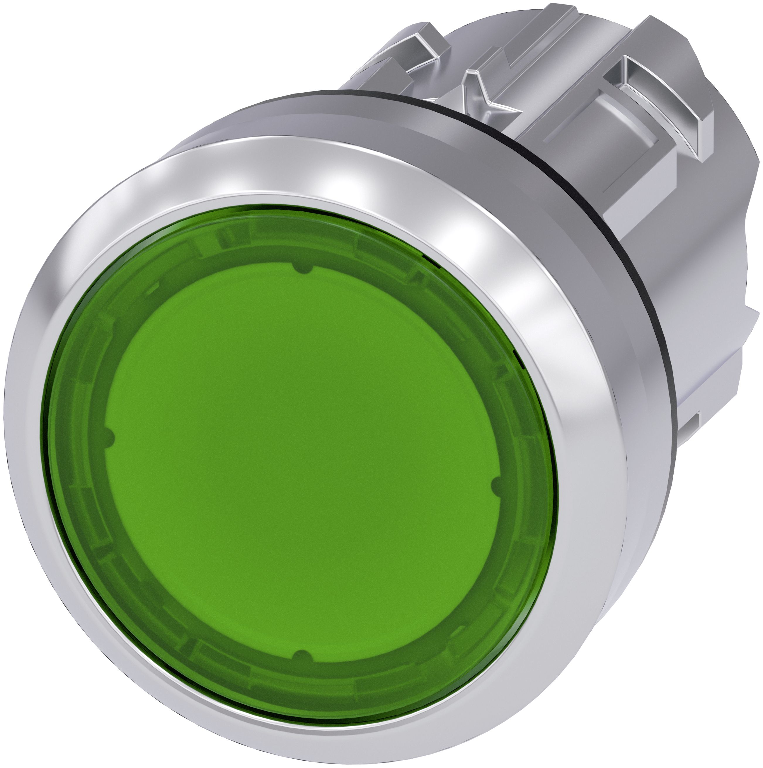 Siemens Leuchtdrucktaster, Gruen, 36 G, 38 Mm, 32 Mm, 32 Mm, Flach