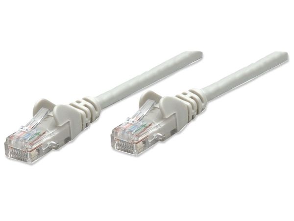 Intellinet Network Patch Cable, Cat6, 2M, Grey, Cca, U/Utp, Pvc, Rj45, Gold Plated Contacts, Snagless, Booted, Lifetime Warranty, Polybag - Patchkabe