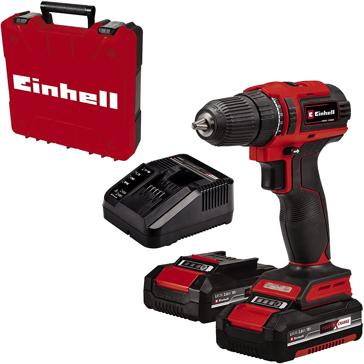 Einhell TE-CD 18/40 Li BL borrskruvdragare 18 V 40 Nm, 2x2,0 Ah