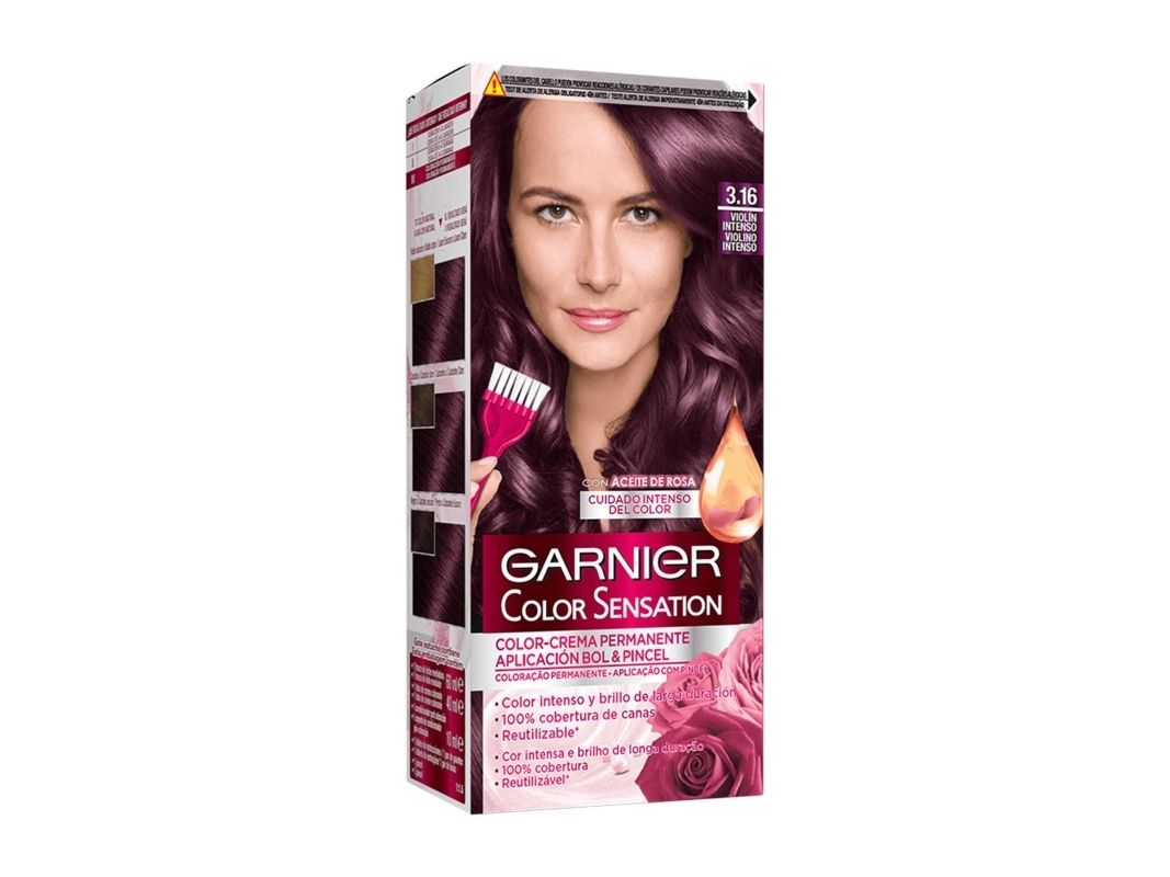 Garnier Color Sensation Permanent Cream Hair Color 316 Intense Violin