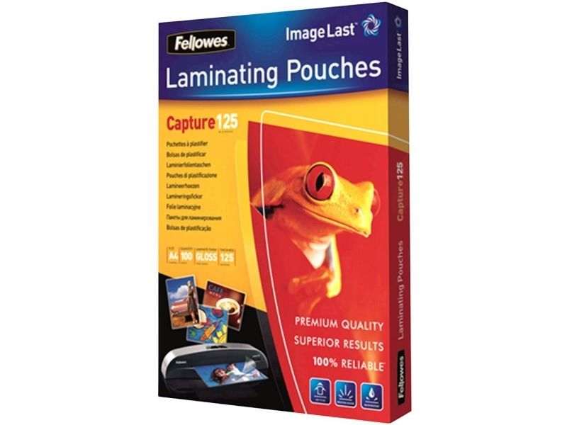 Fellowes Laminating Pouches Capture 125 micron Laminerings poser A4 (210 x 297 mm)