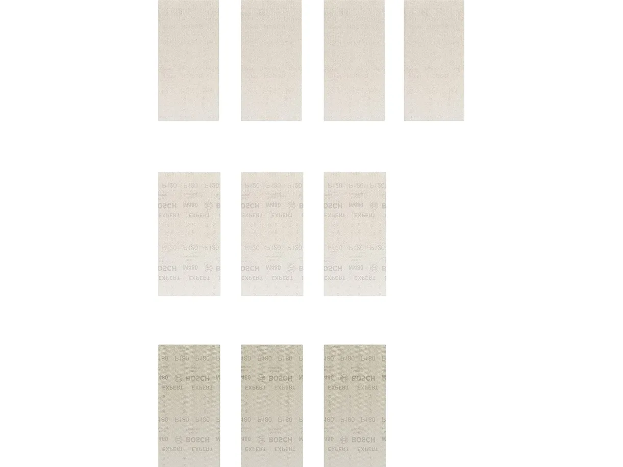 Bosch M480, Hiomapaperi, Maali, Puu, Valkoinen, 230 mm, 115 mm, 10 kpl